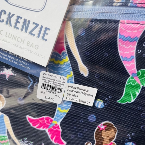 Pottery barn mernaid backpack and lunbox - Picture 6 of 12